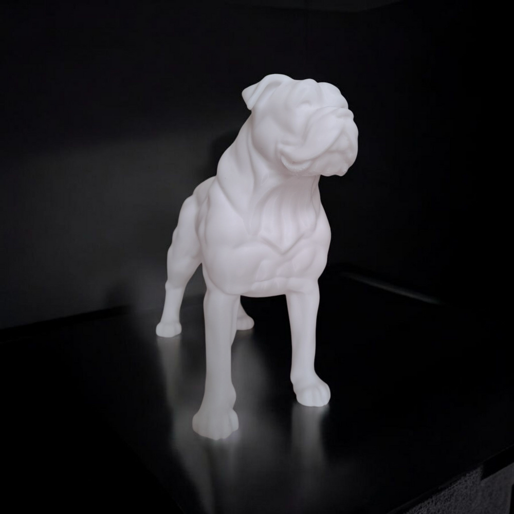's Wach-Hundl sitzende Hunde Figur aus PLA, weitere Ansicht