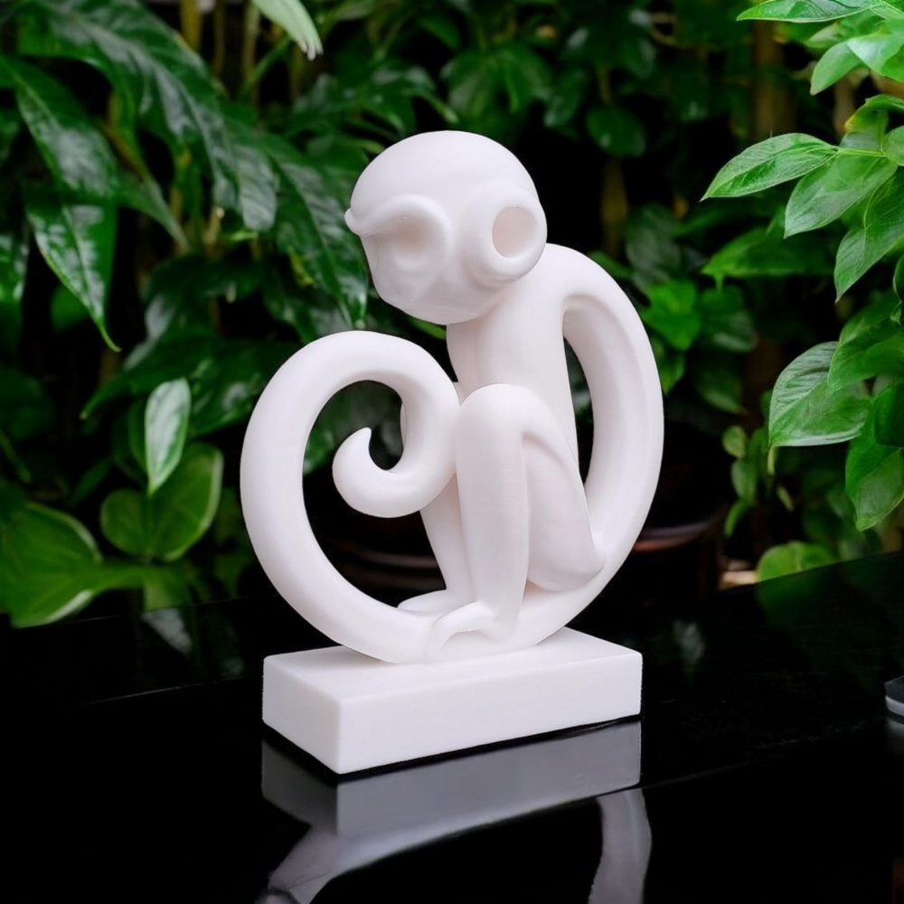 CIRKEL Vän runde Skulptur mit Öffnung aus PLA, Produktansicht