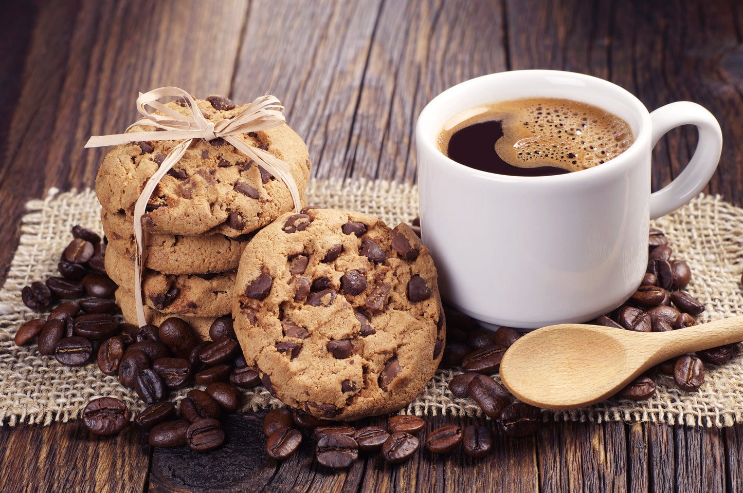 „Coffee & Cookies“ – Rustikales Stillleben für dein Zuhause Print Home Print Home