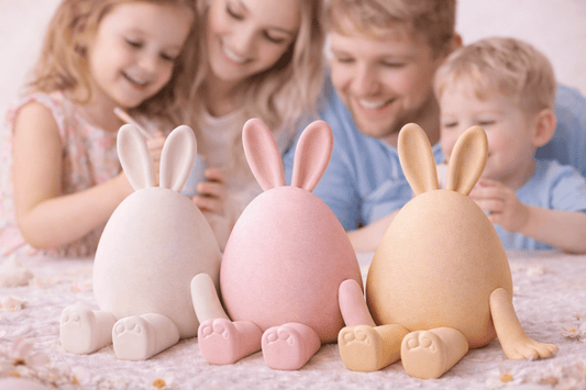 Deko Hasen „Pastel Family“ – Modernes Osterhasen Print Home Print Home