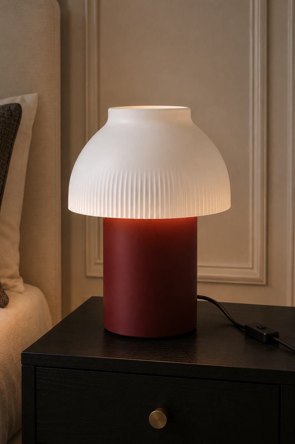 FUNGO – Retro Pilz Tischlampe aus dem 3D-Drucker | E14 / E27