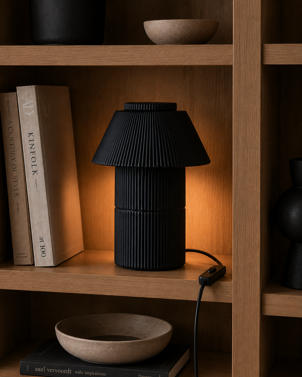 PLISSEA – Plissee Design Tischlampe aus dem 3D-Drucker | E14 / E27