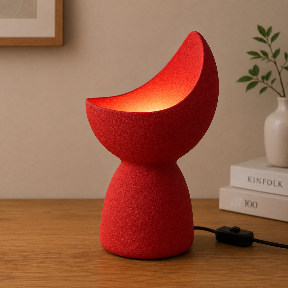 LUNIS – Organische Design Tischlampe aus dem 3D-Drucker | E14