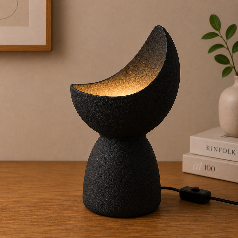 LUNIS – Organische Design Tischlampe aus dem 3D-Drucker | E14