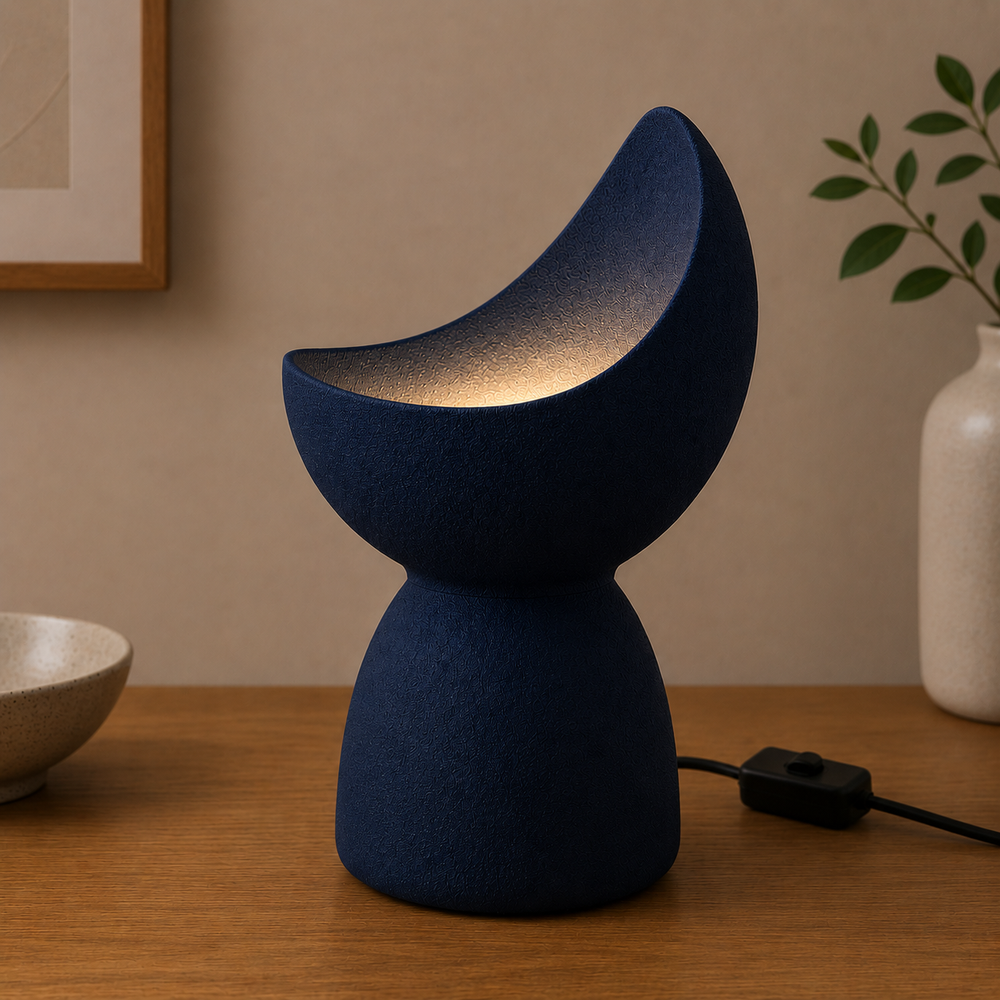 LUNIS – Organische Design Tischlampe aus dem 3D-Drucker | E14