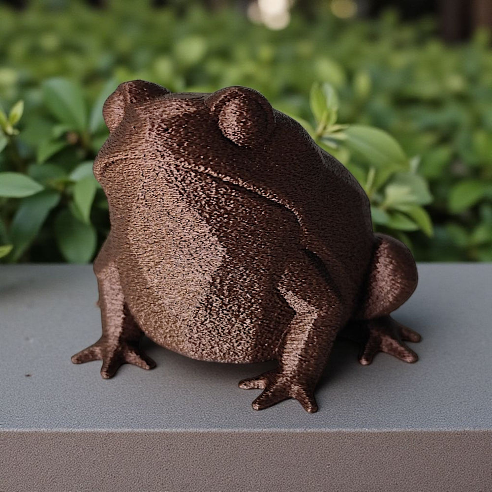 's Kupfer-Fröschl Frosch Figur in Kupferoptik aus PLA, Ansicht 7