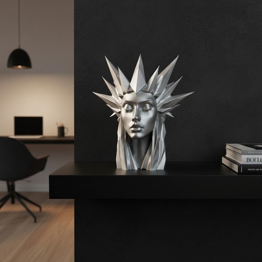's Eis-Madl Frauenfigur in Eisoptik aus PLA, Ansicht 6