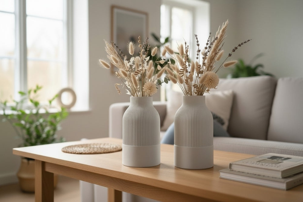 JAPANDI Vase im skandinavisch-japanischen Stil aus PLA, Detailansicht