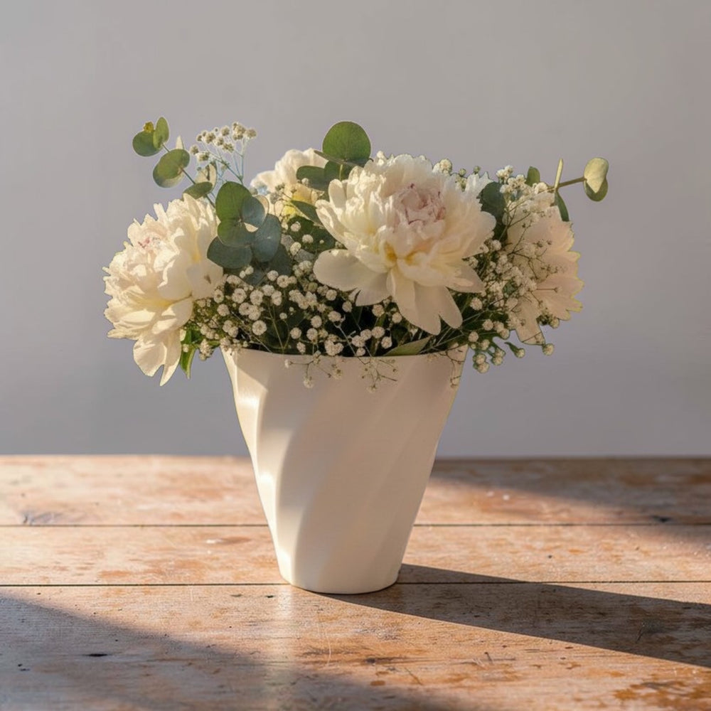 LJUS Blomma Vase in Blütenform aus PLA, Produktansicht