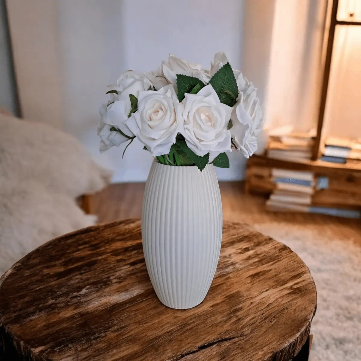 Vase „Linea Tall“ – Elegante Rillenvase in zeitlosem Design - Print Home