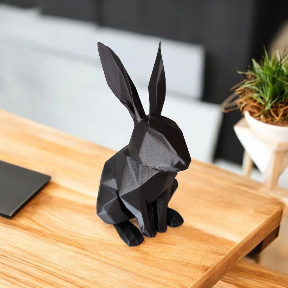 's Stuben-Haserl sitzende Hasenfigur aus PLA, Ansicht 5