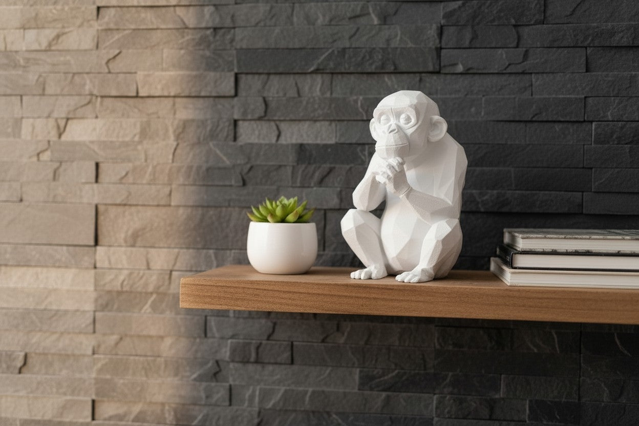 Design-Affe „Vero“ – Stylische Geometrische Deko-Figur