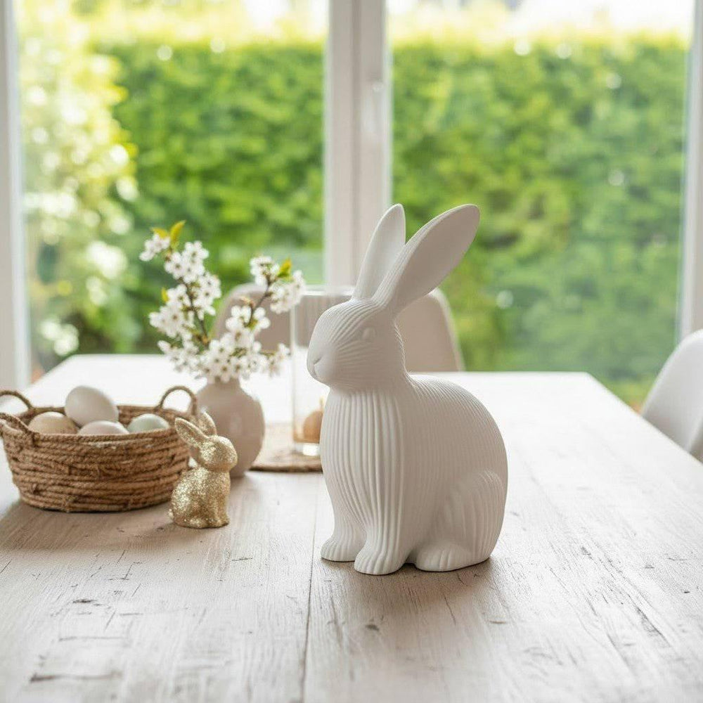 Deko-Hase „Pure Spring“ – Minimalistische Osterfigur - Print Home