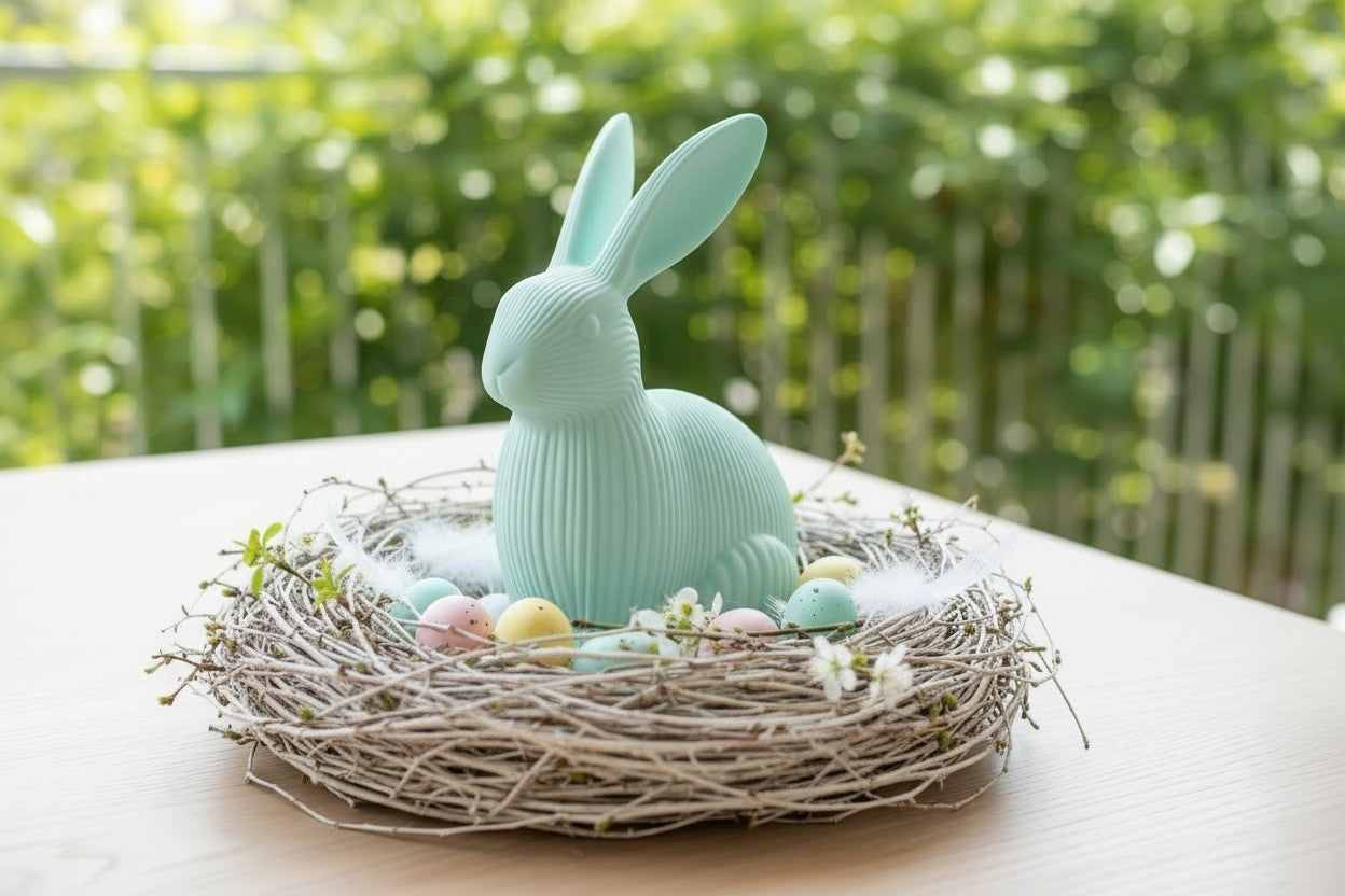 Deko-Hase „Pure Spring“ – Minimalistische Osterfigur Print Home Print Home