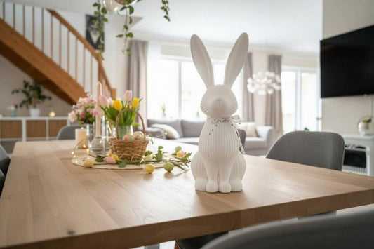Deko-Hase „Scandi Spring“ – Moderne Osterfigur - Print Home