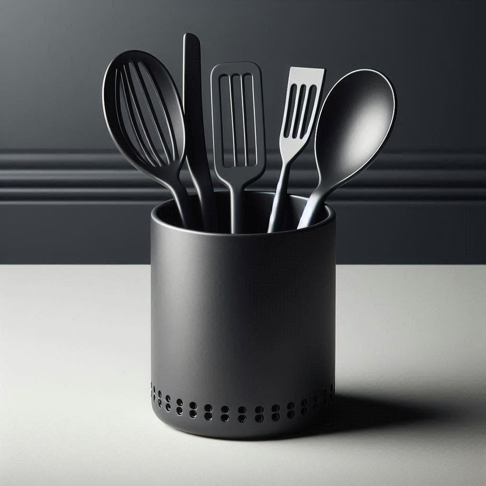 SVART Hål schwarzer Küchenhalter aus PLA, 3D-gedruckt