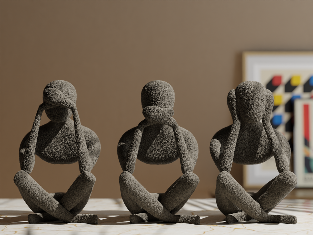 Nobody "Visdom" – 3er-Set Skulpturen