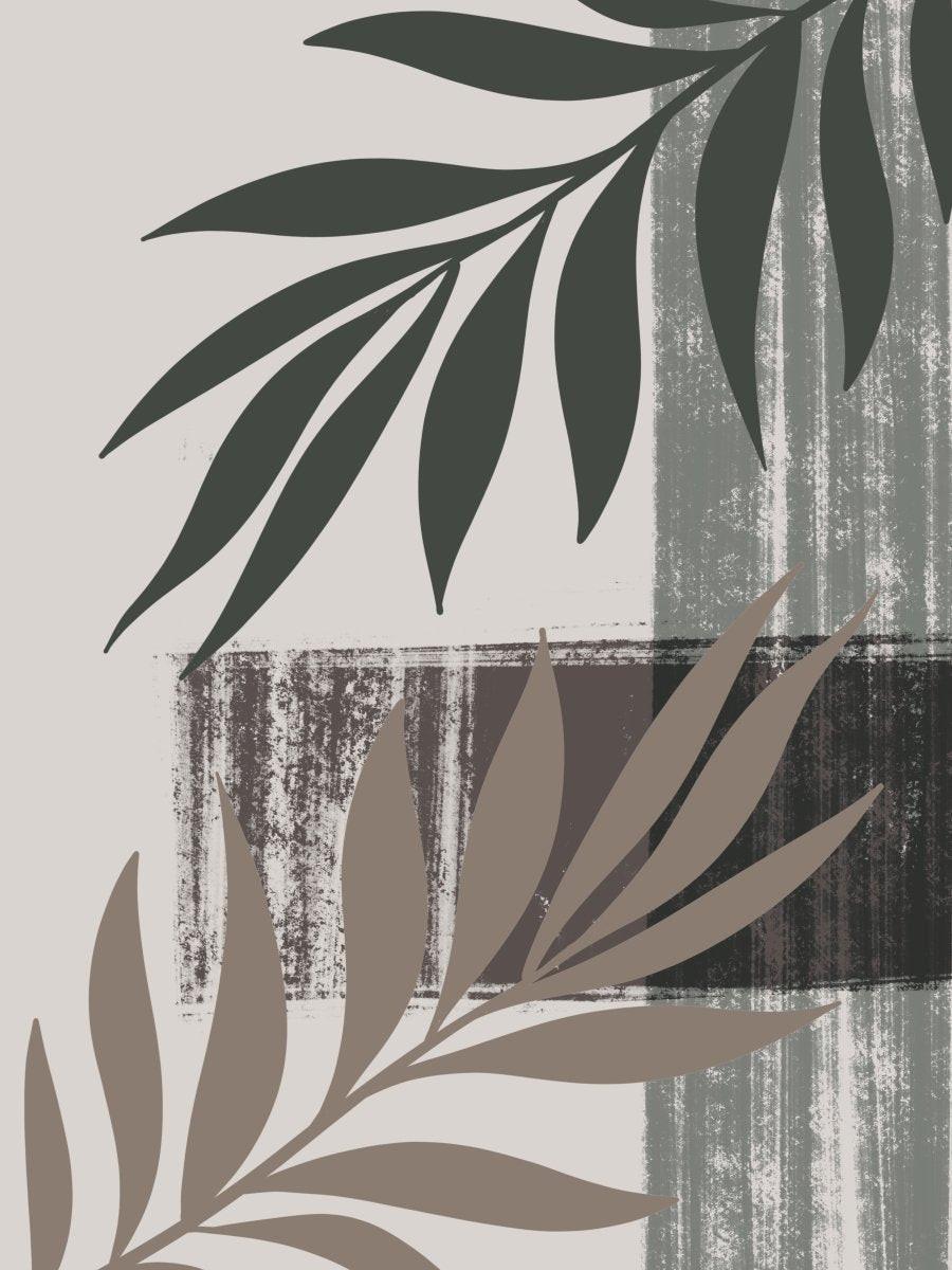 "Zarte Nuancen" – Minimalistische Line-Art mit abstrakten Farbakzenten - Print Home