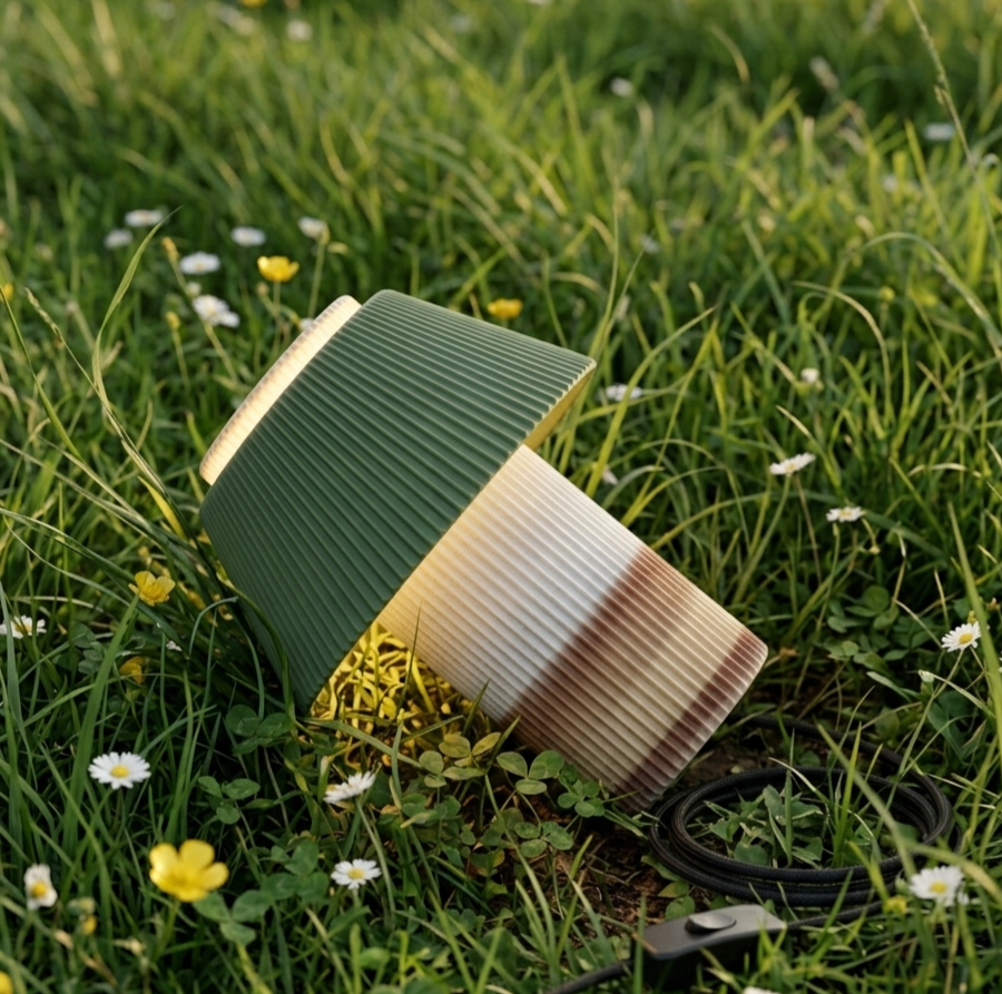 PLISSEA | Limitierte s'Fachl Edition – Plissee Design Tischlampe aus dem 3D-Drucker (E14/E27)