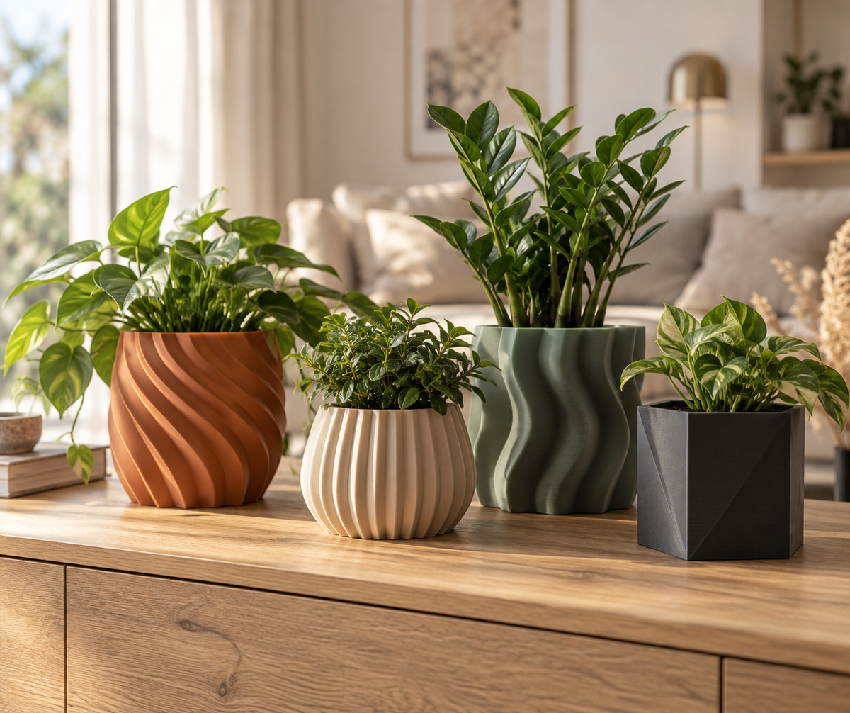 Wurzeln & Form – skulpturale Pflanztöpfe von Print Home