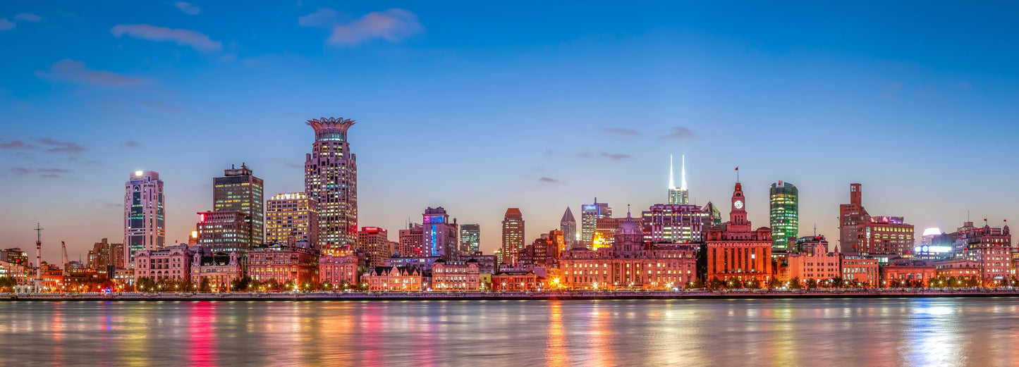 „City Lights“ – XXL Panorama-Wandbild für modernes Wohnen Print Home  Print Home