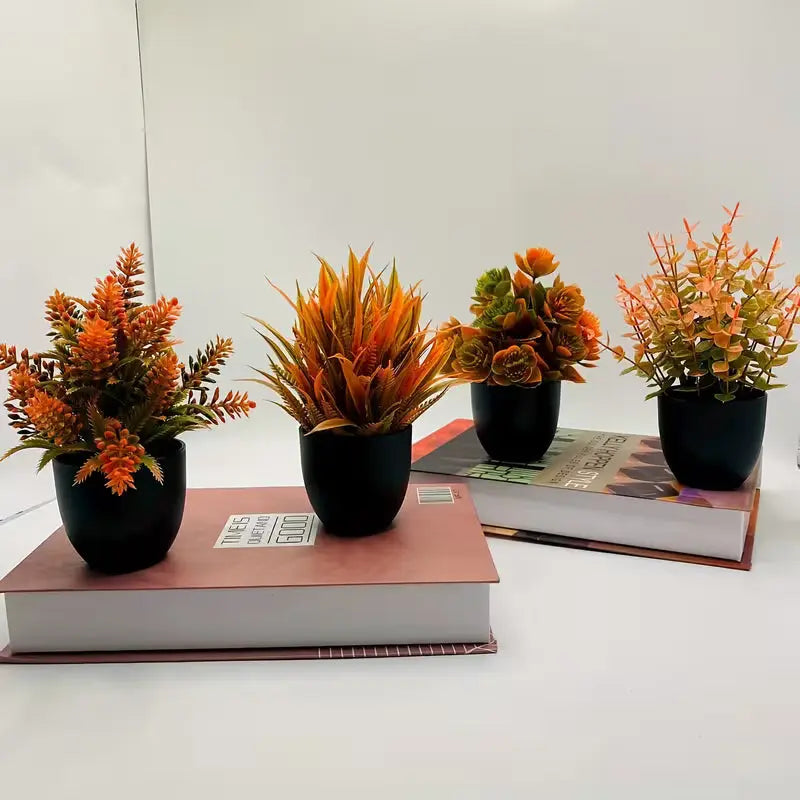 Künstliche Deko-Pflanze im Topf – 22 cm – Herbst Edition - Print Home