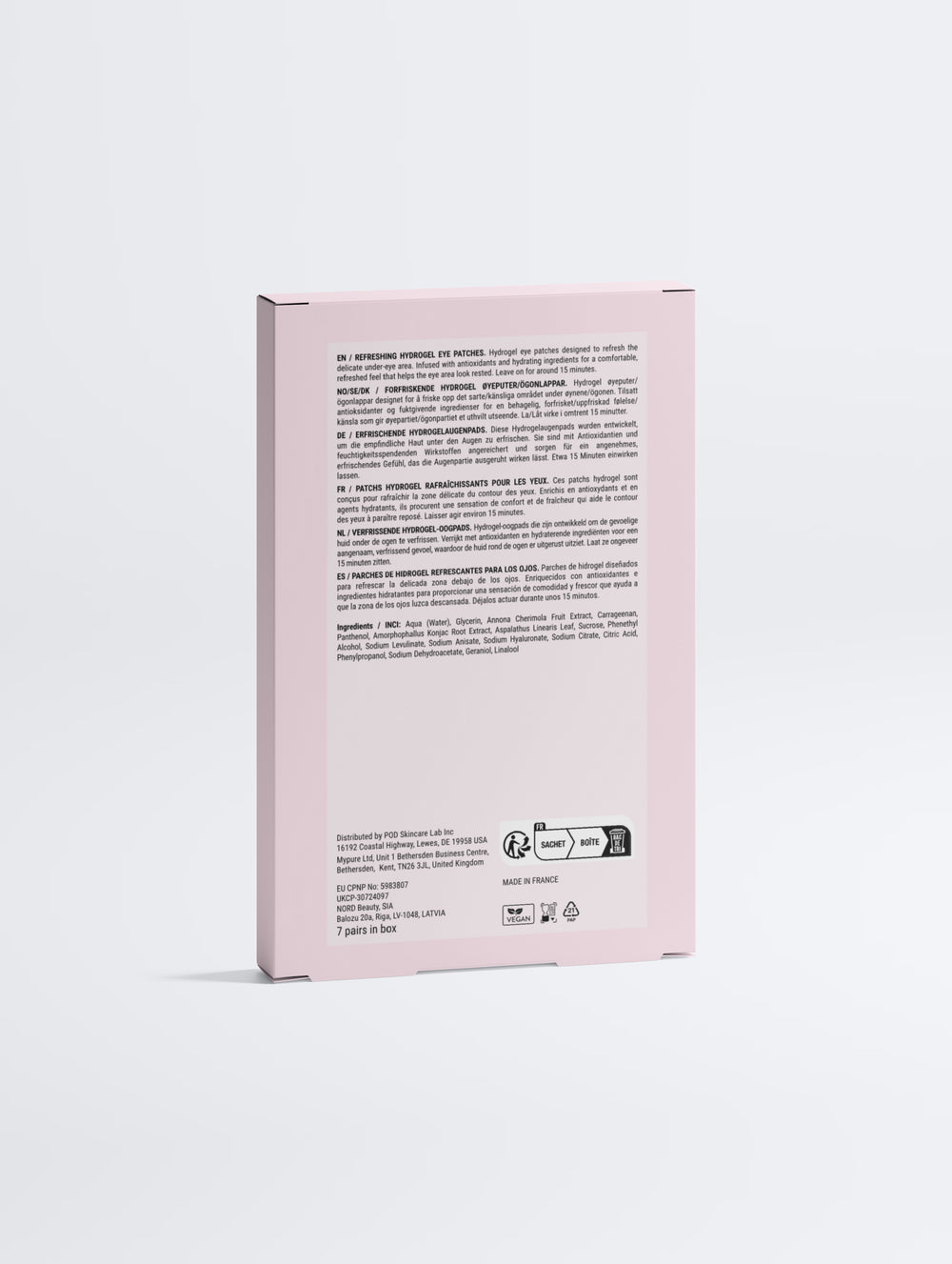 Anti-Fatigue Hydrogel Eye Patches