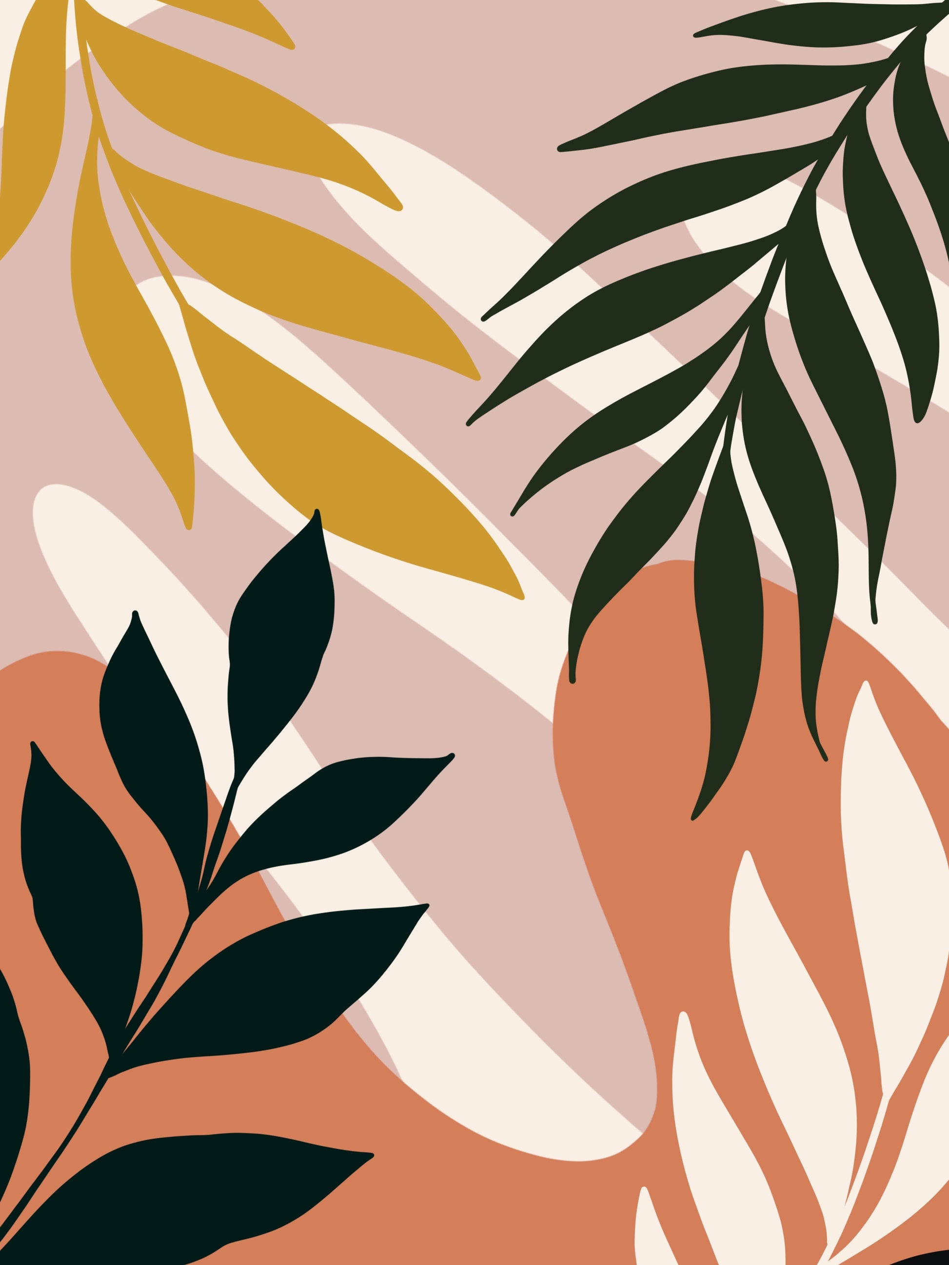 „Terracotta Garden“ – Modernes Wandbild-Trio Print Home  Print Home