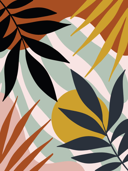 „Terracotta Garden“ – Modernes Wandbild-Trio Print Home  Print Home