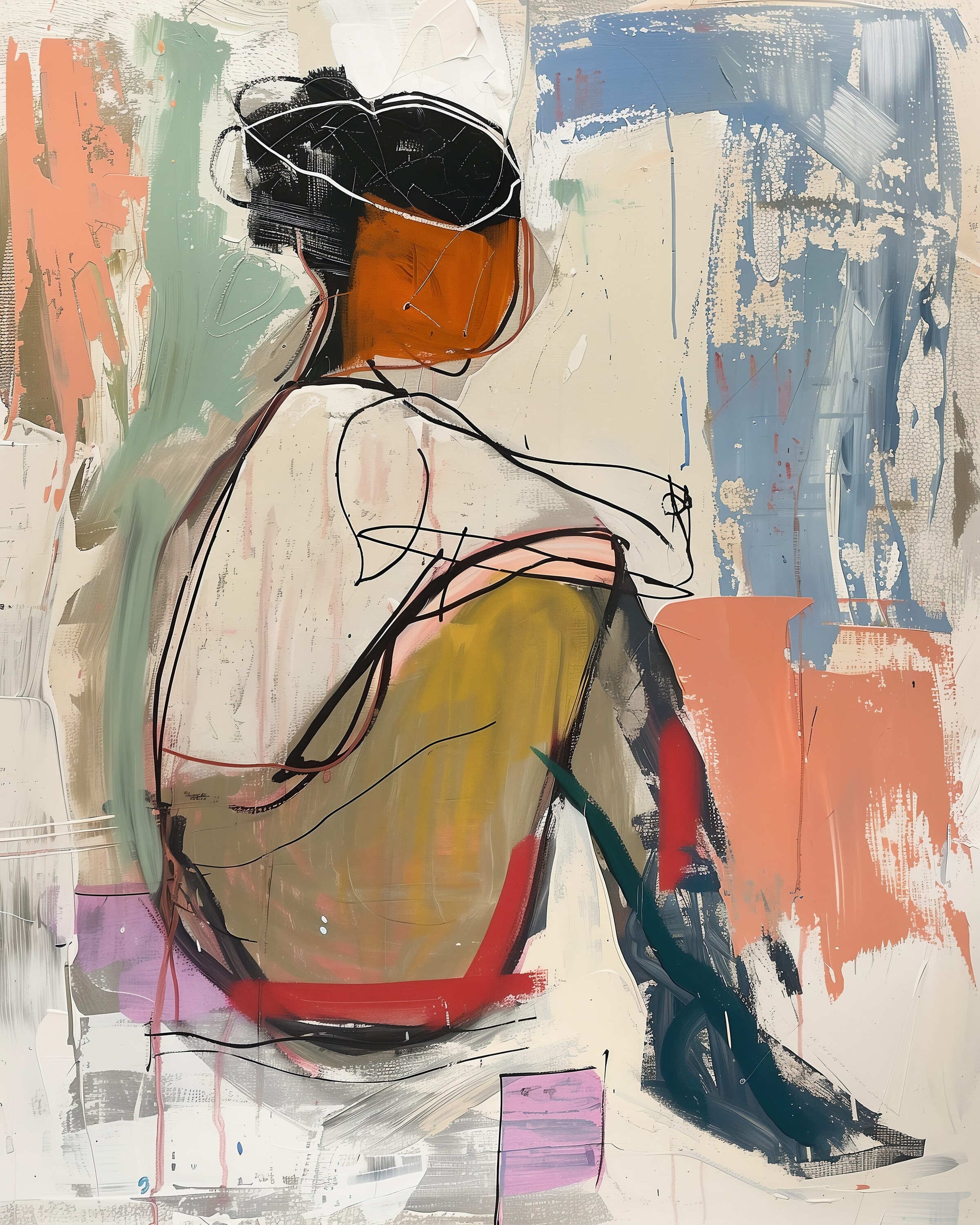 "Urban Muse" – Zeitgenössische Wandkunst Print Home  Print Home