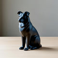 SILUETT Hund Hunde Skulptur als Umrisslinie aus PLA, Ansicht 4