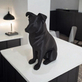 SILUETT Hund Hunde Skulptur als Umrisslinie aus PLA, weitere Ansicht