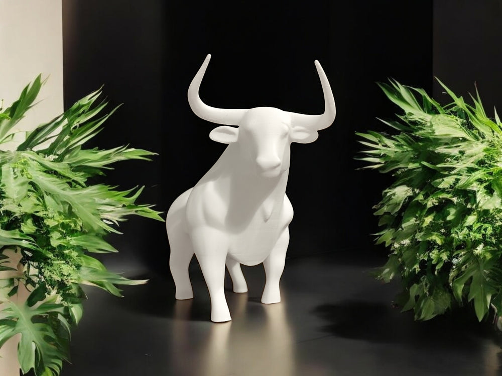 Alpen-Stier Stier Skulptur aus PLA, Produktansicht