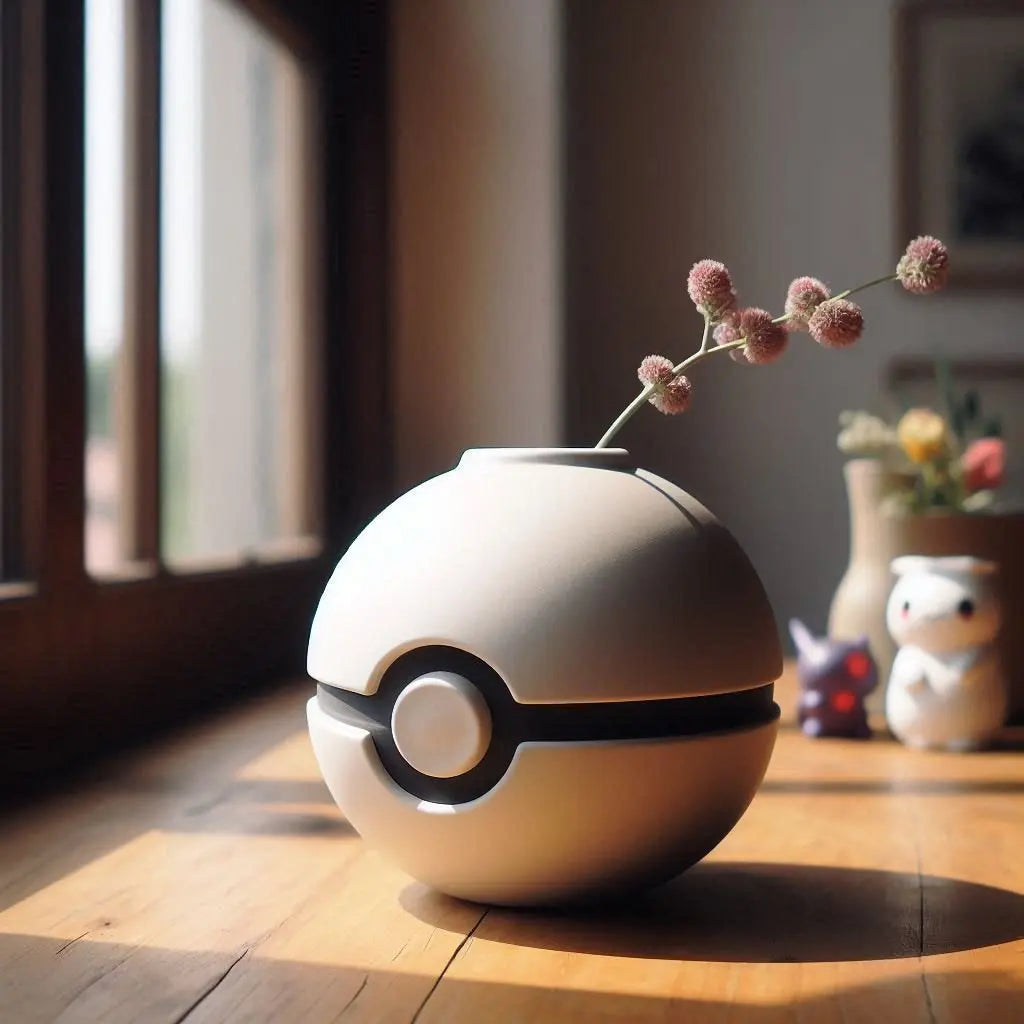 Vase „Capture“ – Kugelförmige Designvase mit ikonischem Mittelring - Print Home