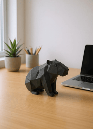 Minimalistische Capybara-Skulptur Chill Master