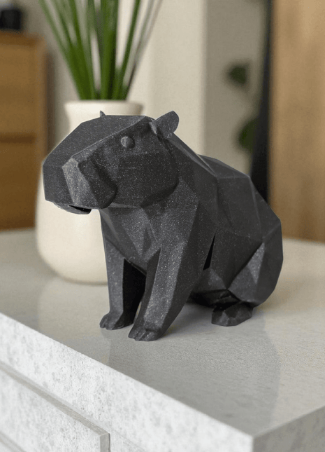 Minimalistische Capybara-Skulptur Chill Master