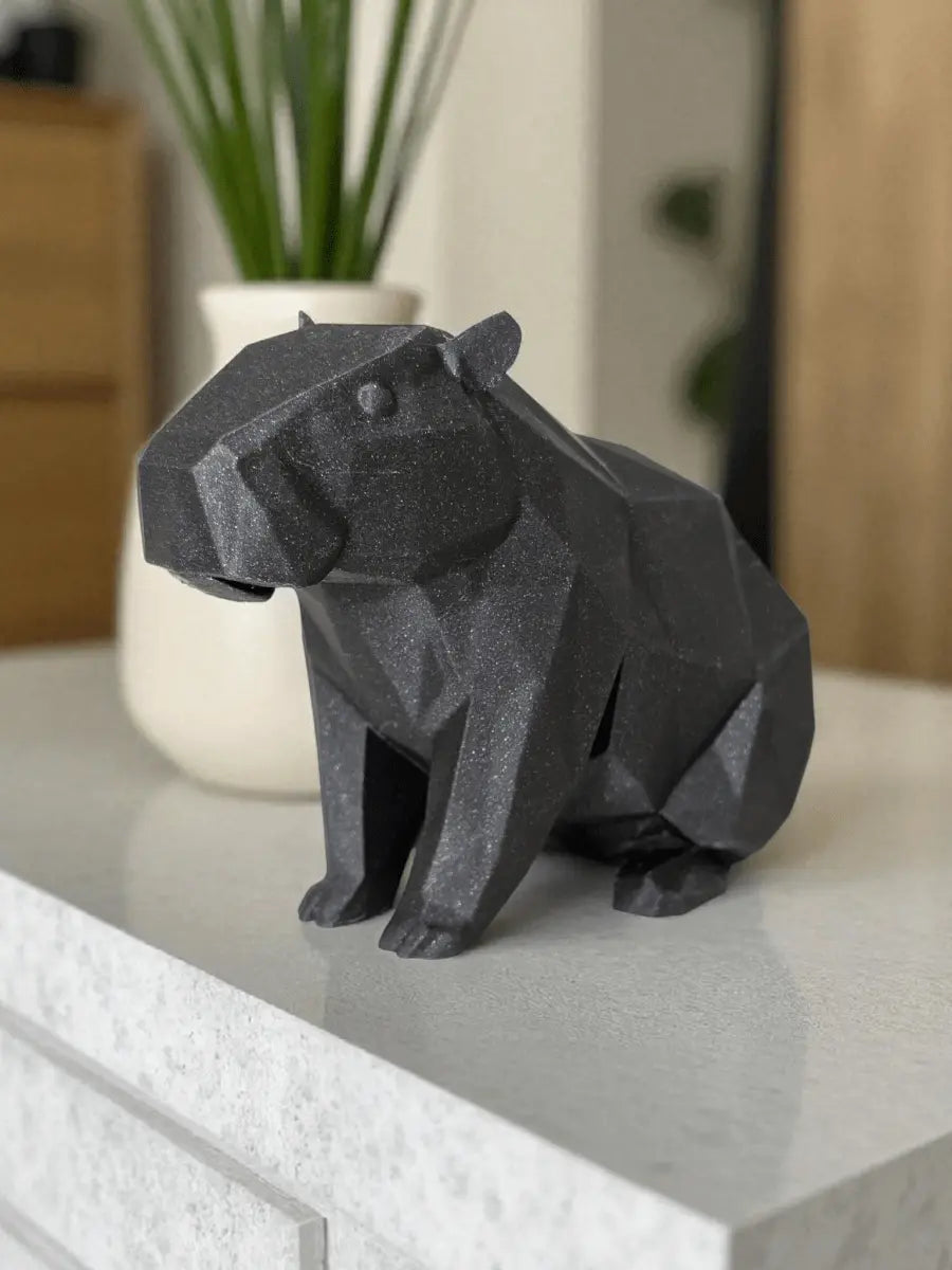 Minimalistische Capybara-Skulptur Chill Master - Print Home