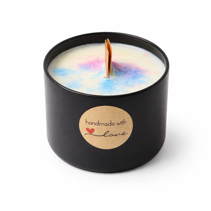 Limited Edition Osterkerze – Handmade Duftkerze im mattschwarzen Glas