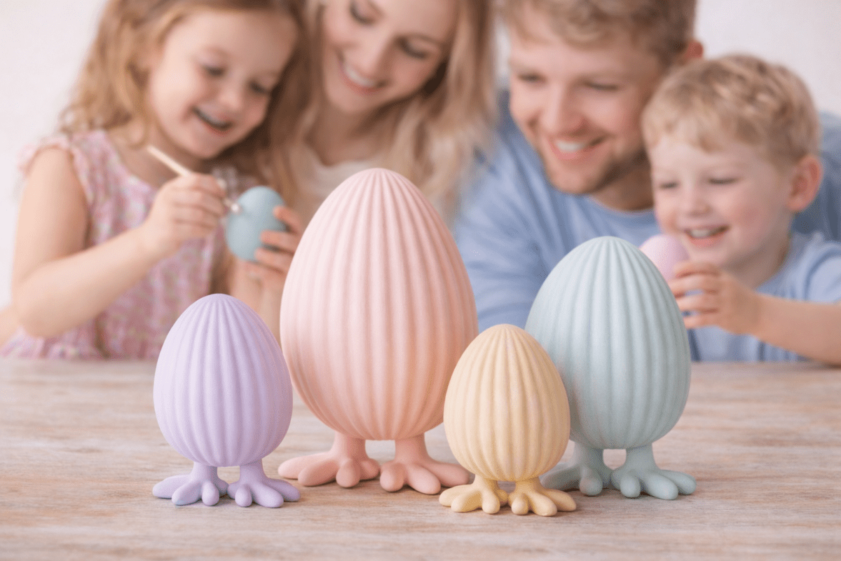 Deko Küken „Pastel“ – Modernes Osterküken 4er Set Print Home  Print Home