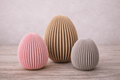 Moderne Deko Ostereier – 3er Set im minimalistischen Design - Print Home