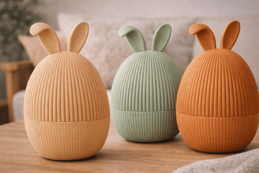 Modernes Hasen Ei – Minimalistische Osterdeko - Print Home