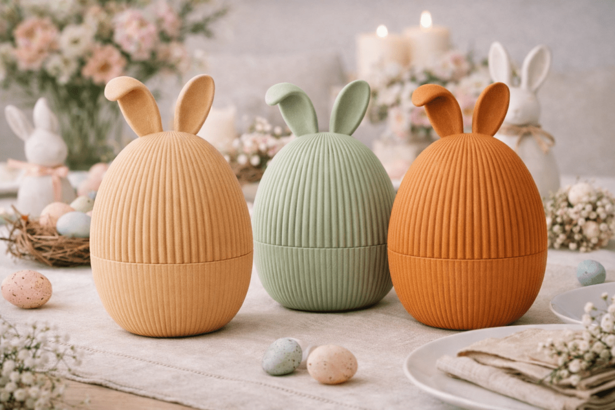 Modernes Hasen Ei – Minimalistische Osterdeko Print Home  Print Home