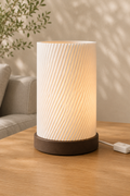 TWIST – Spiral-Design Tischlampe aus dem 3D-Drucker | Flache LED