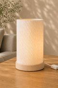 TWIST – Spiral-Design Tischlampe aus dem 3D-Drucker | Flache LED