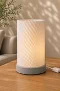 TWIST – Spiral-Design Tischlampe aus dem 3D-Drucker | Flache LED