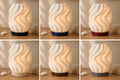 WAVE – Organische Wellen Tischlampe aus dem 3D-Drucker | Flache LED