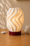 WAVE – Organische Wellen Tischlampe aus dem 3D-Drucker | Flache LED