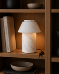 PLISSEA – Plissee Design Tischlampe aus dem 3D-Drucker | E14 / E27