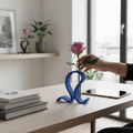„Cloud Curve“ – Inkl. LED-Licht & Premium Kunstrose - Print Home