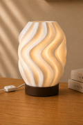 WAVE – Organische Wellen Tischlampe aus dem 3D-Drucker | Flache LED